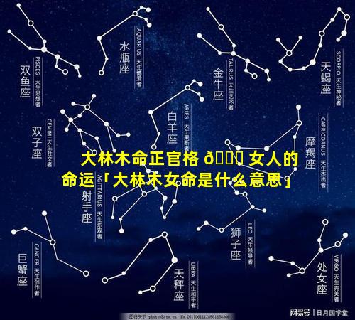 大林木命正官格 🍀 女人的命运「大林木女命是什么意思」